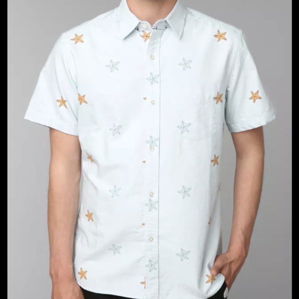Urban Outfitters Starfish Button-Down Shirt